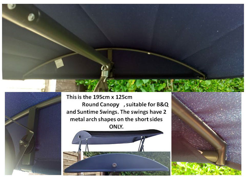 Replacement Swing Canopies for Garden Swings and Seats and Heavy Duty Springs